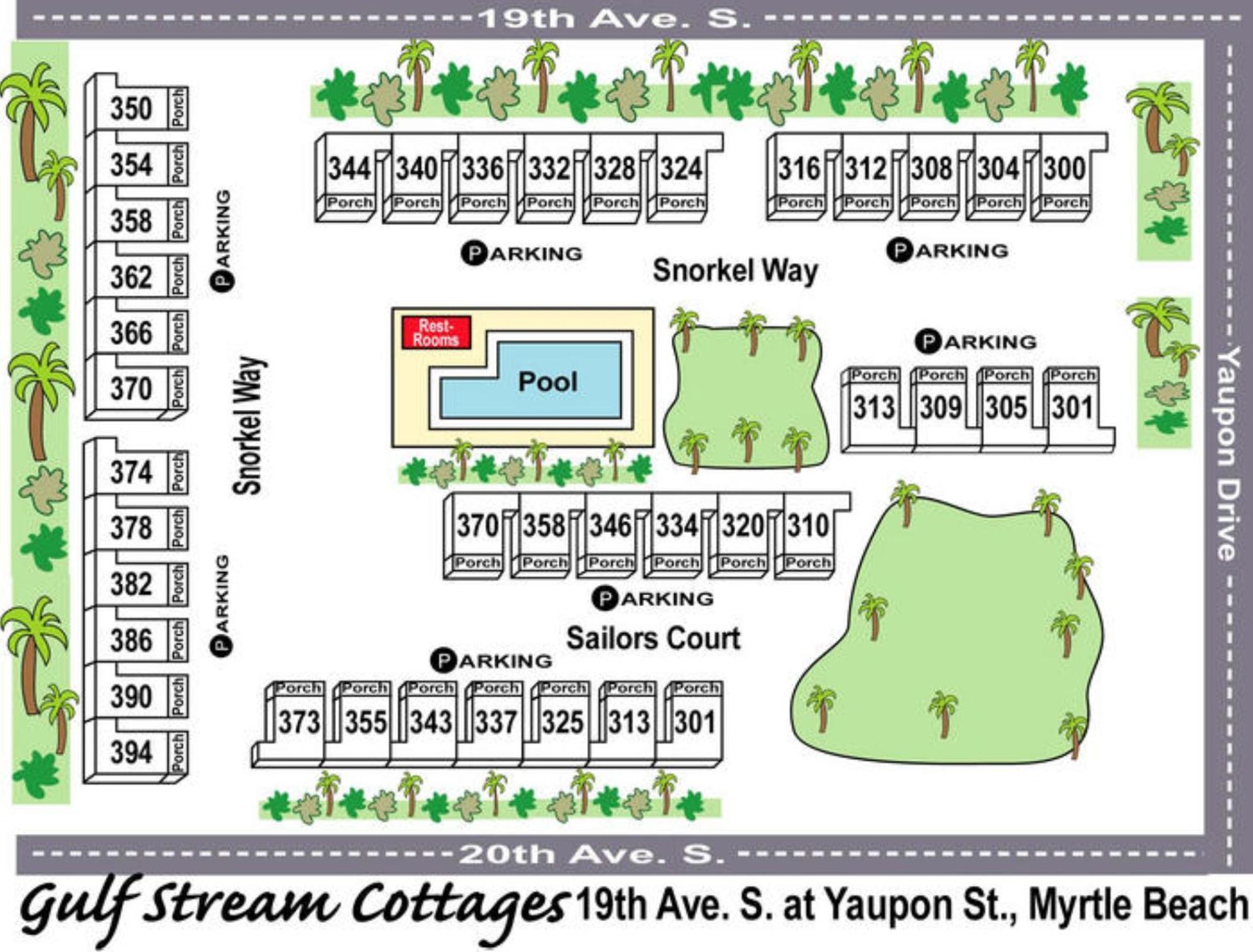 Gulf Stream Cottages 300 Myrtle Beach Exterior foto